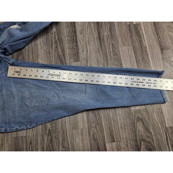 (3/$35) Old Navy Jeans Womens 8 Curvy O.G. Straight Secret Smooth Distressed - Picture 8 of 10